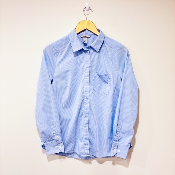 H&M Blue and white striped shirt - Picture 1 of 9